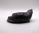 Inuit Canadian Eskimo Carved Soapstone Otter Native Sculpture Signed Abraham Pov