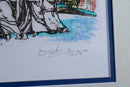 Arie Dubi The Mission Signed Contemporary Judaica Lithograph AP Framed