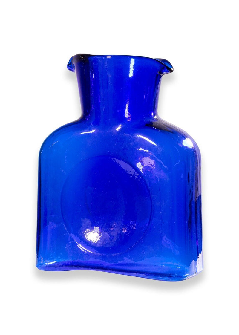 Set of 4 Model 384 Blenko Multi Colored Glass Water Bottle Pitchers