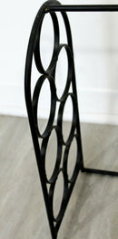 Mid Century Modern Arthur Umanoff Small Iron Wine Rack 1950s 1960s