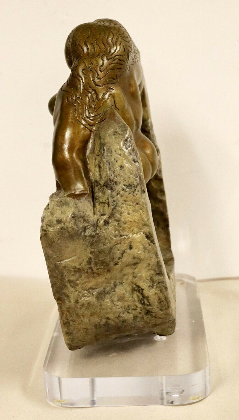 Contemporary Bronze Table Sculpture Duchess Nude Signed by Jerry Soble 1990s