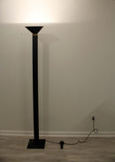 Mid Century Modern Torchiere F. Fabbian Floor Lamp Italian Architectural Brass