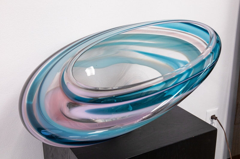 David Goldhagen Signed and Numbered 4/71 Blown Modern Glass Sculpture