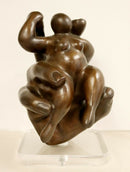 Contemporary Bronze Table Sculpture Illusion by Jerry Soble 1990s