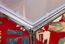 de Sede DS-9075/62 Bauhaus Rectangular Chrome Base Satin Glass Top Coffee Table