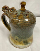 John Glick Ceramic Flower Holder Stamped Plum Tree