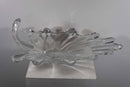 Vintage Art Vannes France Jardiniere Crystal Art Glass Centerpiece Bowl w/ Mark