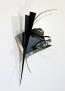 Contemporary Signed Steel Metal Wall Sculpture Signed Christiane Martens 1990s