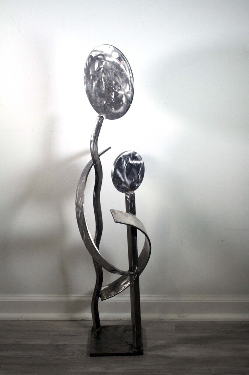 Contemporary Modern Stainless Steel Abstract Sculpture by Robert Hansen 39"H