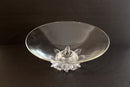 Vintage Mid Century Steuben Crystal Peony Footed Bowl by Donald Pollard 1960s