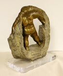 Contemporary Bronze Table Sculpture Duchess Nude Signed by Jerry Soble 1990s