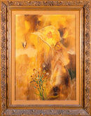 William Benecke Girl Signed Oil Painting on Canvas Art Nouveau Inspired Portrait