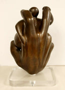 Contemporary Bronze Table Sculpture Illusion by Jerry Soble 1990s