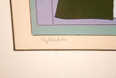 Will Barnet Reflection Signed Modern Realist Serigraph on Paper 2/225 Framed '71