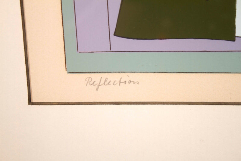 Will Barnet Reflection Signed Modern Realist Serigraph on Paper 2/225 Framed '71
