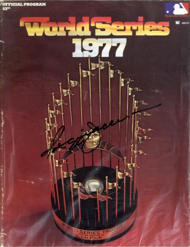 Set of 3 World Series Program 1977/1981/1988 Autographed