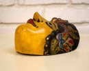 Indonesian Antique Hand Painted Wooden Mask Roni Sculpture