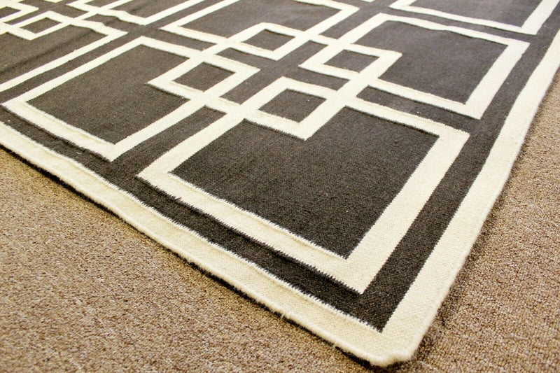 Contemporary Rectangular Geometric Area Rug Carpet