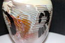 Sally Rogers Contemporary Hand Blown Art Glass Vase and Set of 3 Sculptures