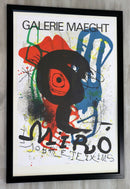 Joan Miro Gallerie Maeght Modern Poster Framed