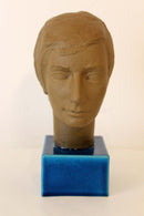 Johannes Hedegaard Royal Copenhagen Denmark Set of 4 Rare Ceramic Busts 1960s