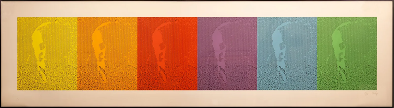 Ellsworth Kelly EK/Spectrum I From Portraits 1988 Signed Lithograph in Colors