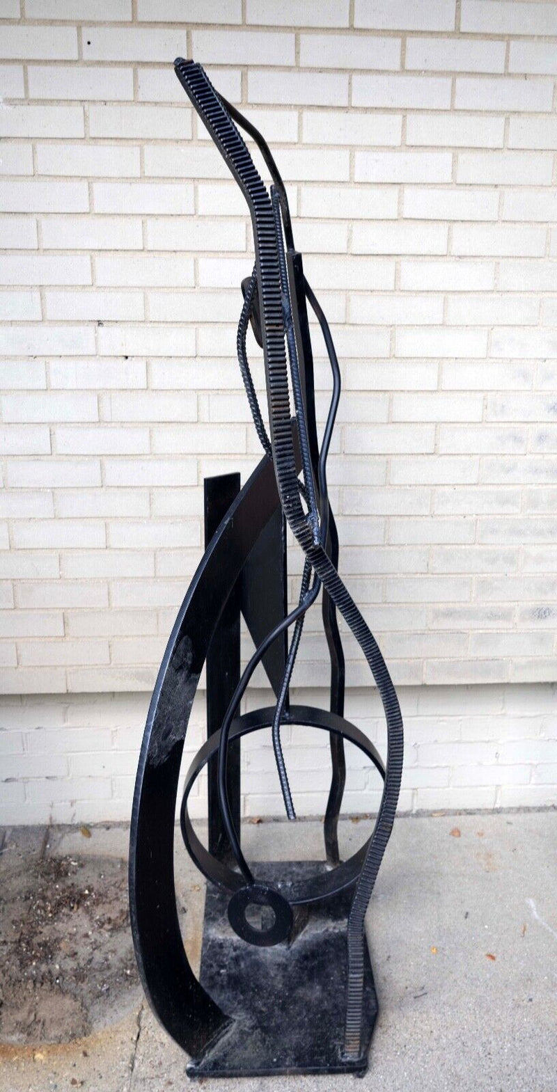 Robert Hansen Black Forged Metal Abstract Outdoor Contemporary Modern Sculpture