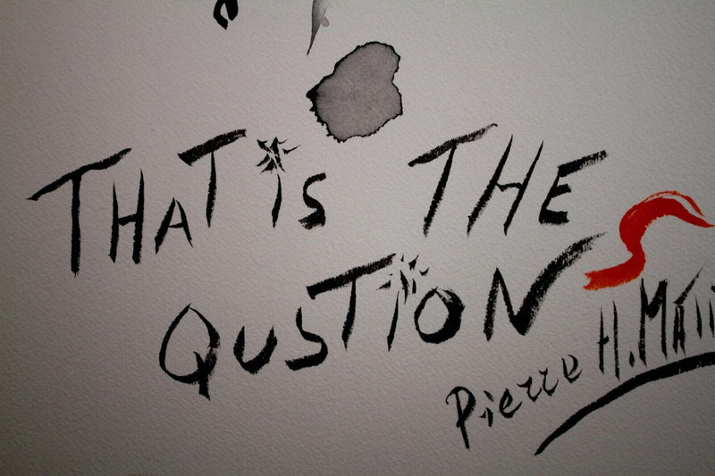 Pierre Henri Matisse That is the Question Modern Linocut on Paper Unframed