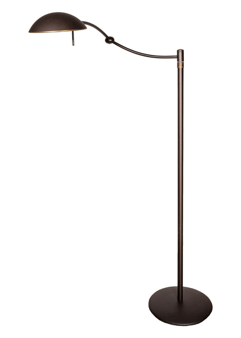 Contemporary Transitional Pair of Holtkotter Swing Arm Metal Floor Lamps