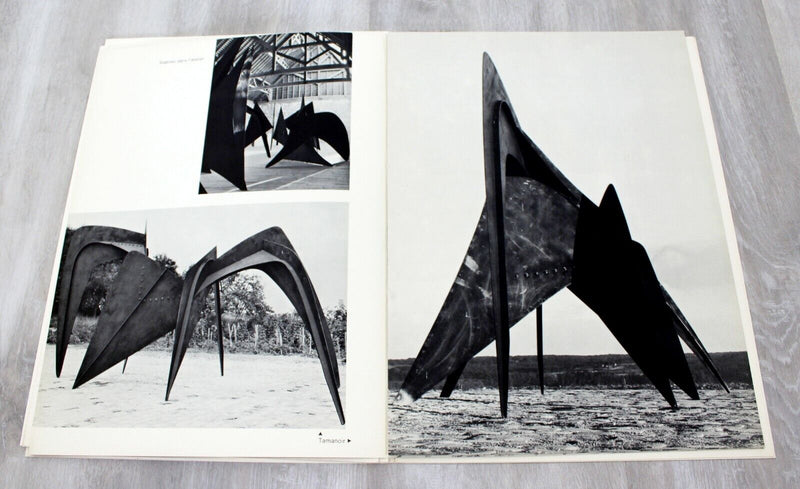 Mid Century Modern Calder Stabiles Paper Art Book Suite of 8 Lithographs 1970s