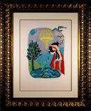Judith Bledsoe Aquarius Zodiac Signed Contemporary Lithograph 24/250 Framed