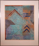 Robert Kelly Kalasa V Signed Modern Abstract Aquatint Etching 5/50 Framed 1985