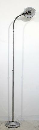 Mid Century Modern Faris Aluminum Adjustable Head Floor Lamp 1970s Sonneman Era