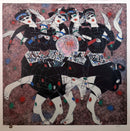 Jiang Tie Feng Moonlight Dance Signed Contemporary Serigraph on Paper XXXI/XL