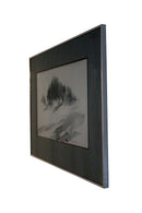 Robert E Woide Untitled Landscape Signed Original Watercolor Framed