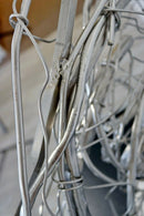 Contemporary Stainless Steel Abstract Table Sculpture Signed Robert Hansen 2020