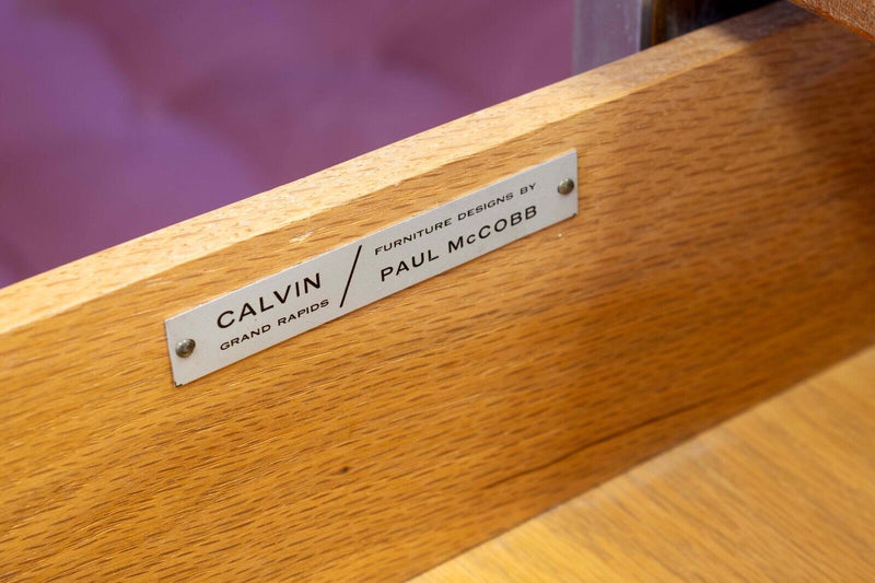 Paul Mccobb for Calvin Linear 4 Piece Vanity Bedroom Set Mid Century Modern