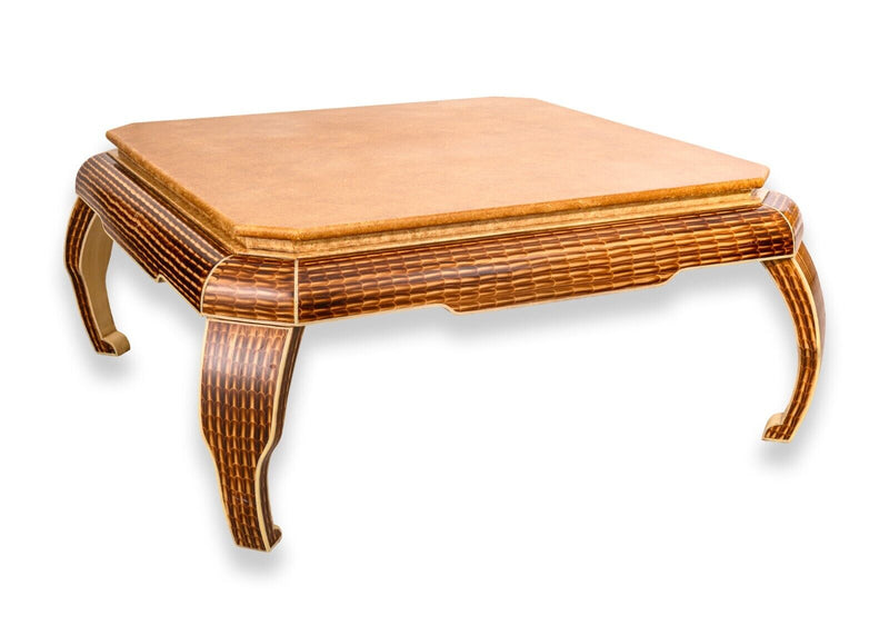 Alessandro Gamblogna for Baker Hand Painted Square Coffee Table