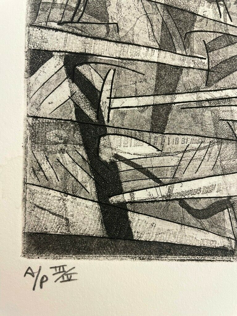 Jay Lefkowitz With Artist Proof Etching Hand Signed