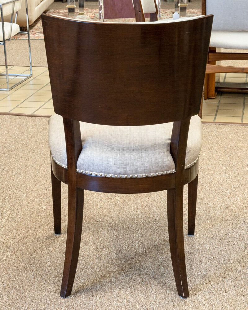 Contemporary Transitional Set of 6 A. Rudin Wood Dining Chairs