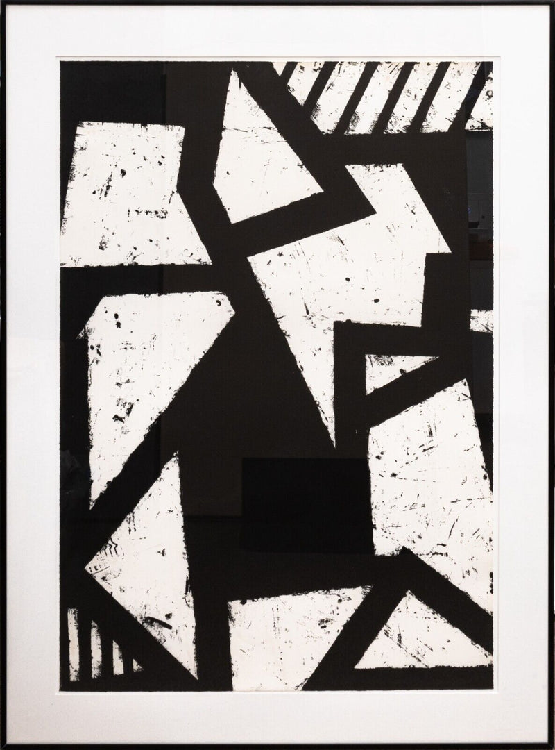 Gordon Newton Six Prints 1972 Black and White Framed Lithograph Set 47/50