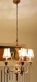 Schonbek Contemporary 5 Arm Light Fixture Chandelier