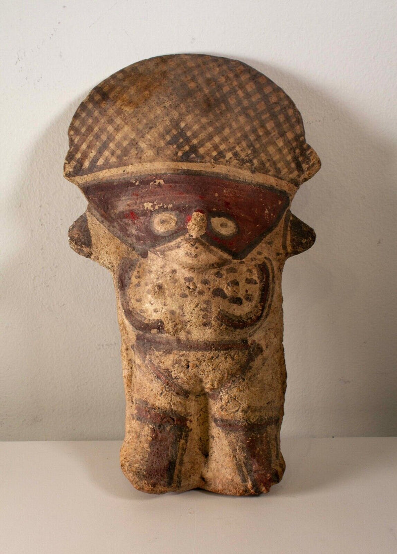 Pre-Columbian Chancay Statuette Figure Terracotta Pottery Artifact Late Classic