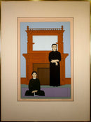 Will Barnet Reflection Signed Modern Realist Serigraph on Paper 2/225 Framed '71