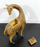 Vintage Woven Chinese Giraffe Asian Style Basket Sculpture