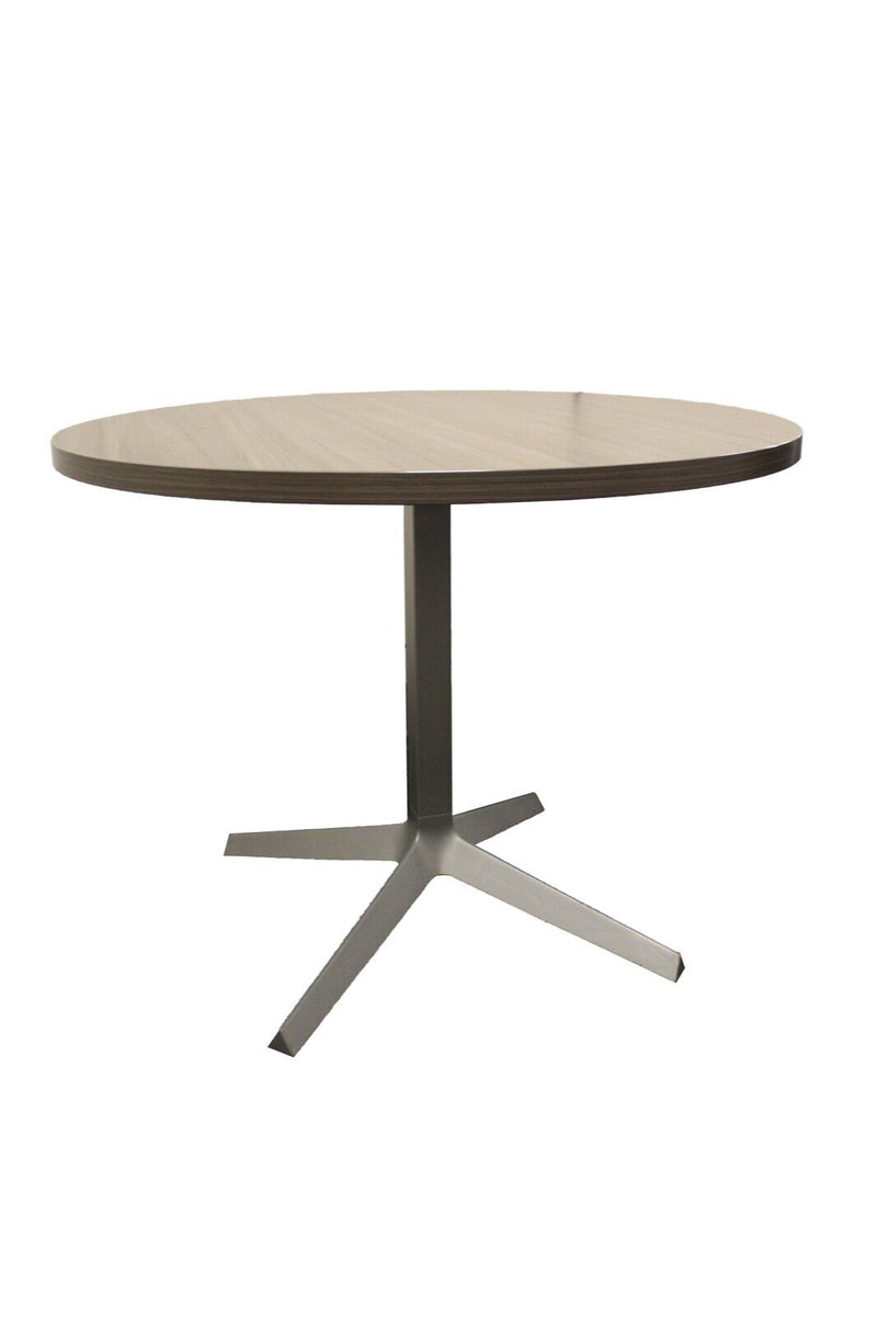 Contemporary Office Knoll Brown 42"  Circular Laminate Dinette Table