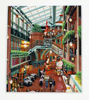 Don Jacot Trapper's Alley Gouache on Board Framed Photo Realistic Painting