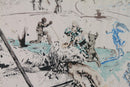 Dali L'Age d'Or de la suite Don Quichotte de la Mancha 1957 Signed Lithograph