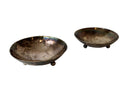 Mid Century Modern Pair Alfredo Scciarotta Modernist Sterling Silver Mini Bowls