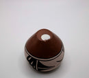 Vintage Zuni Tribe Native American Hand Painted Miniature Pottery Bowl Signed